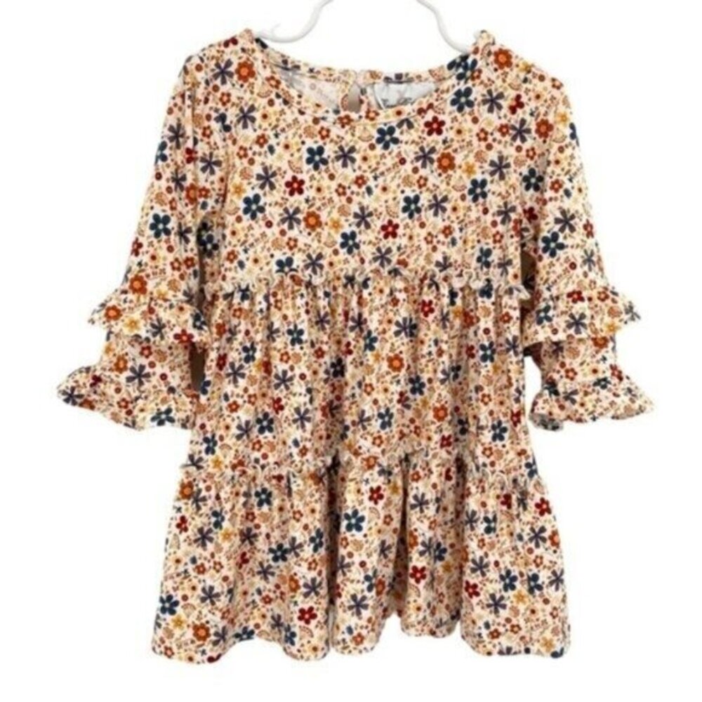 Rare Edition Girl’s Floral Ruffle Dress